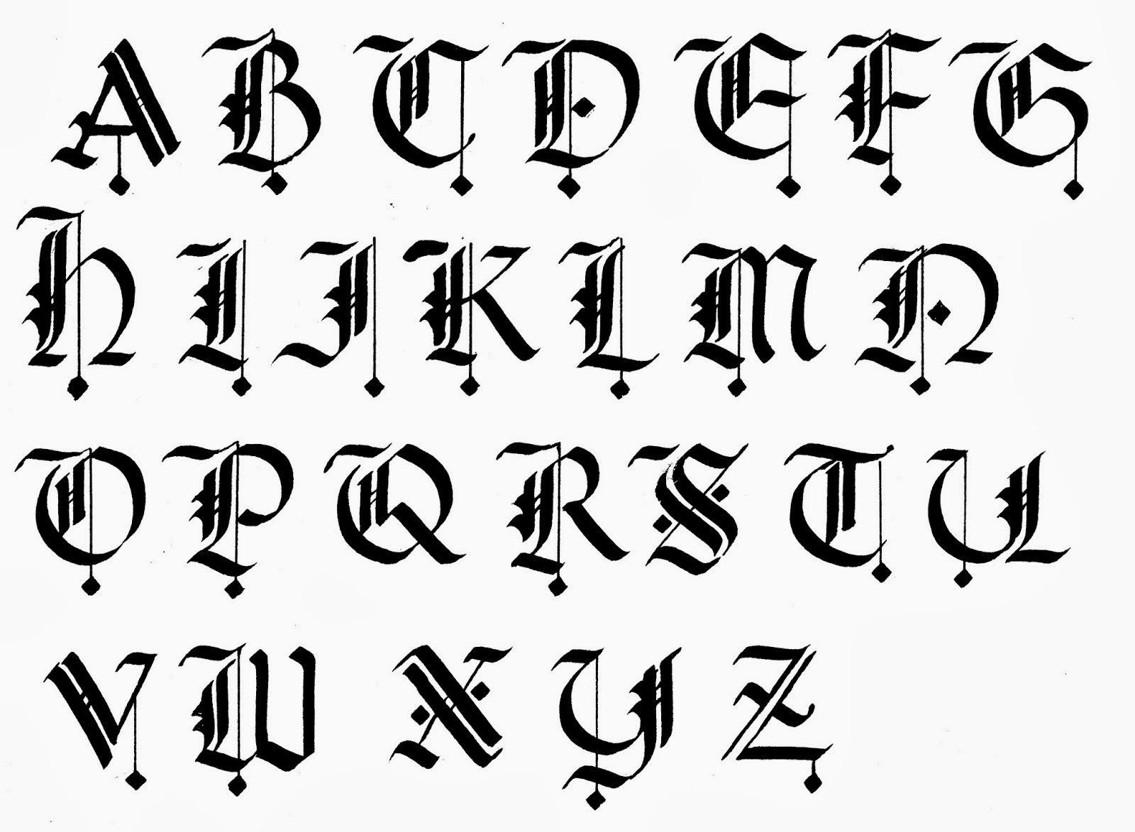 Volkswagen font alphabet styles